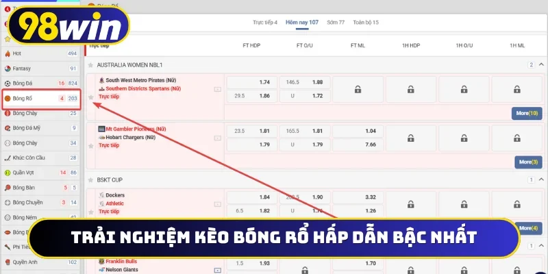 Trải nghiệm kèo bóng rổ hấp dẫn bậc nhất